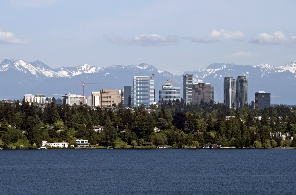 Lake Washington vor Seattles Skyline